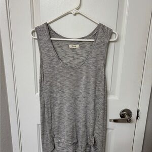 Madewell Gray Sleeveless Tank Top